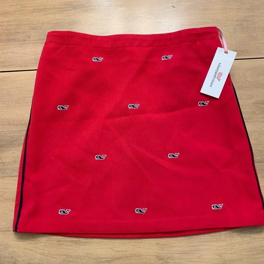 NWT Vineyard Vines Girls Ponte Embroidered Skirt